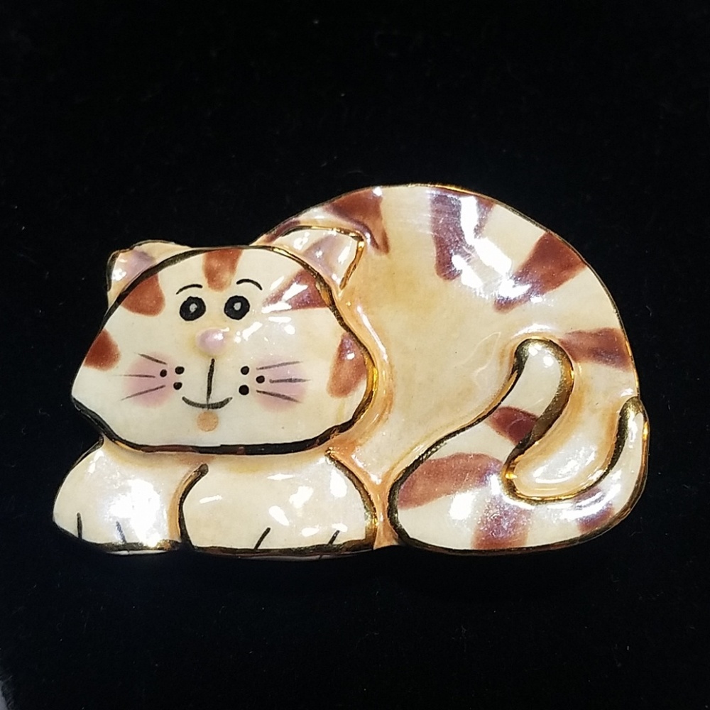 Homemade Cat Brooch
